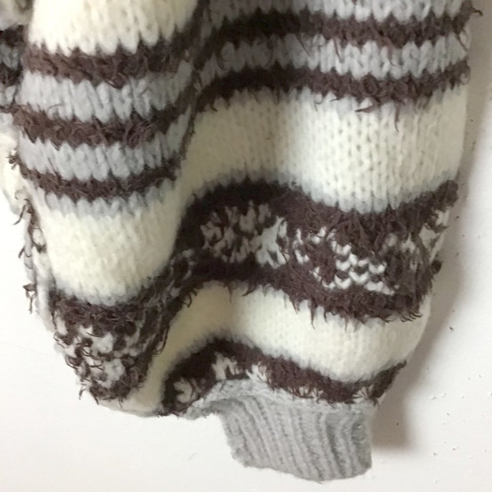 FREE PEOPLE Check Me Out Winter Fog Pullover Sweather - Picture 7 of 16